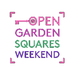 Open Garden Squares Weekend discount codes