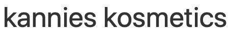 Kannies Kosmetics discount codes