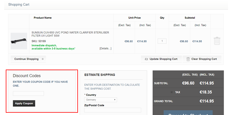 WilTec Discount Code