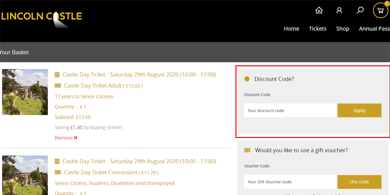 lincoln castle and cathedral discount code