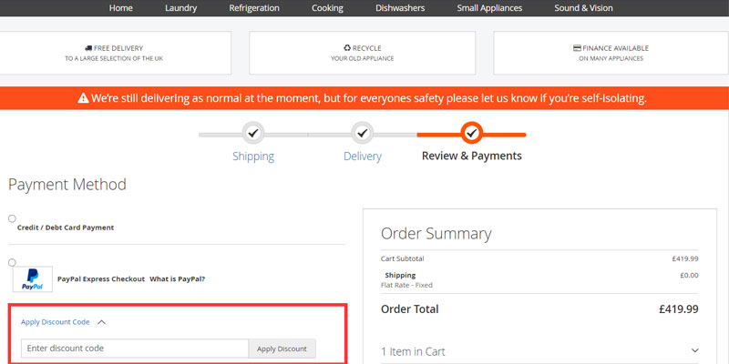 buywise appliances discount code