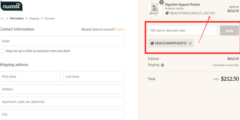 nuzest usa discount code