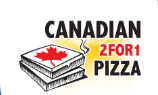 Canadian Pizza discount codes