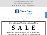 Closetdashshop.com discount codes